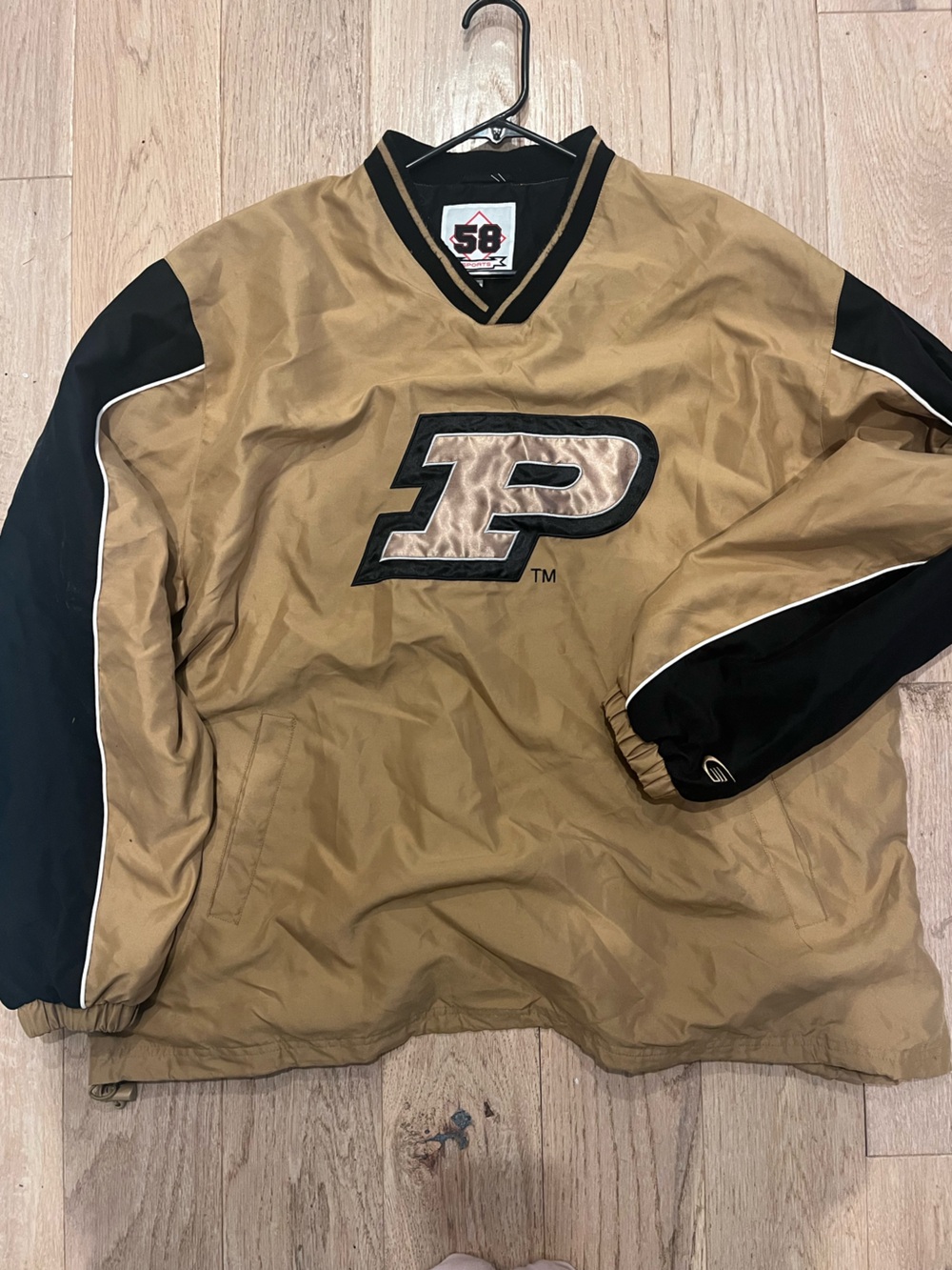 Purdue University Gold and Black Pullover Jacket